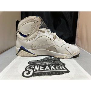 Jordan 7 Retro DMP Magic White/Blue 2009 - 304774 161 Youth size 7 **LIKE NEW**